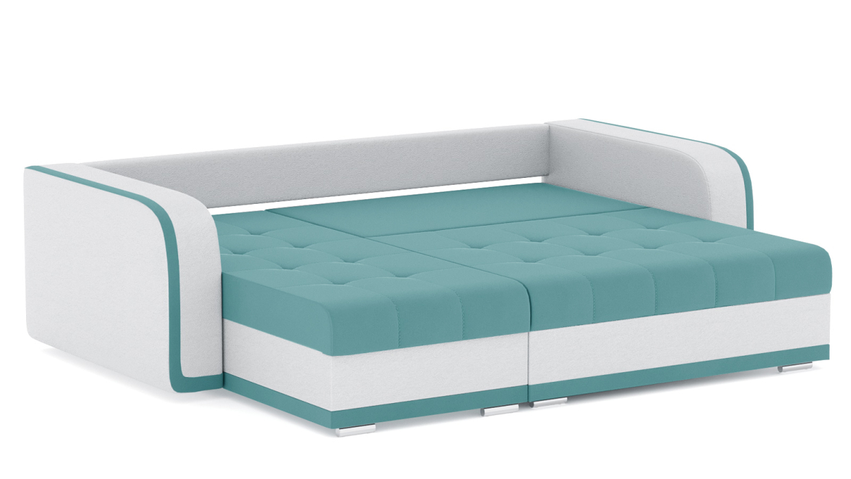 Диваны угловые в гостиную, Диван-кровать угловой Генри еврокнижка, велюр+кож.зам