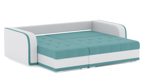 Диван-кровать угловой Генри еврокнижка, велюр+кож.зам