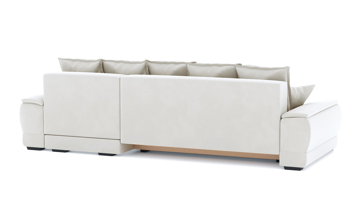 Гостиная, Диван-кровать угловой Нордвикс ПБ, велюр