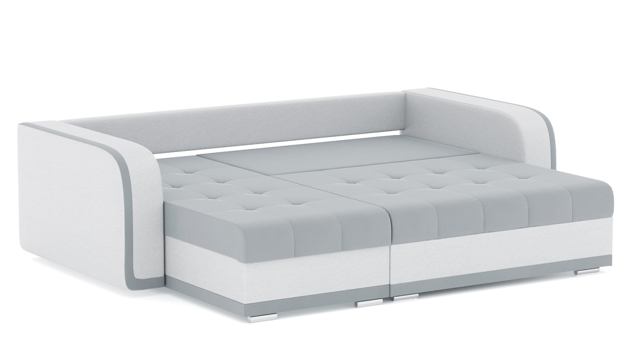 Диваны угловые в гостиную, Диван-кровать угловой Генри еврокнижка, велюр+кож.зам