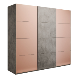 Шкаф-купе Эста 3-х дверный ДСП/Стекла пудра/Доводчик 300х66х240