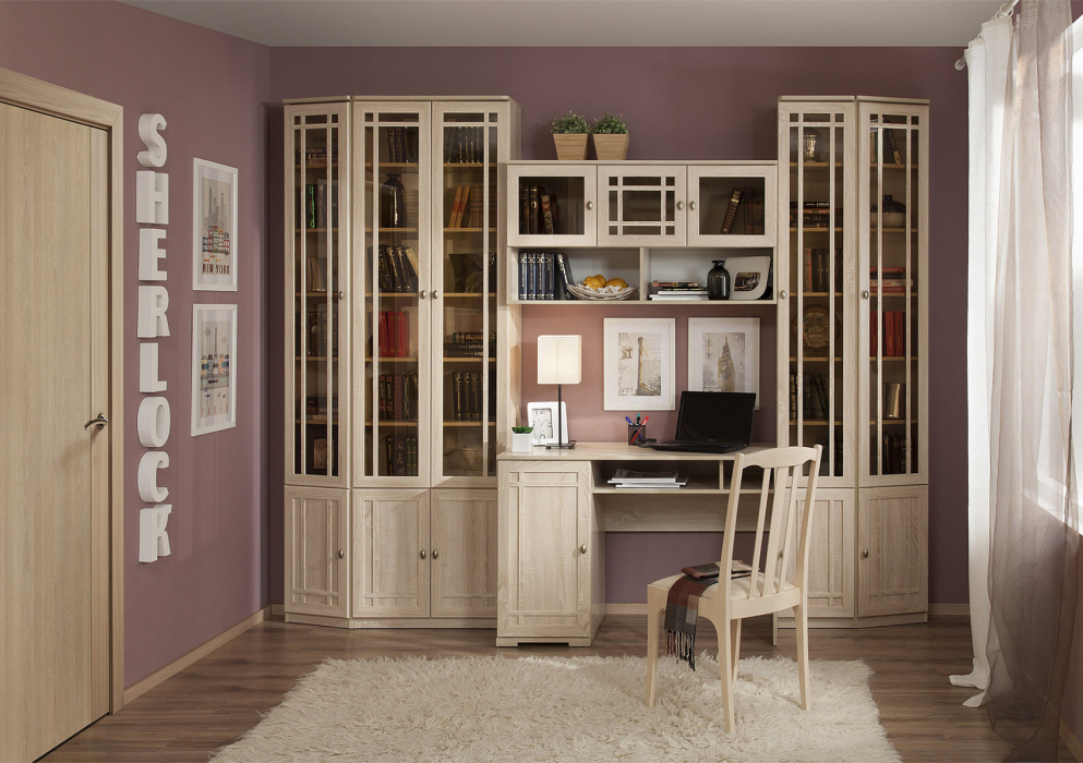 Шкафы пеналы, Модульная система Sherlock (модуль 311) Шкаф для книг Левый