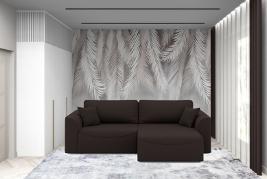 Диван-кровать угловой Рафаэль еврокнижка НПБ, велюр