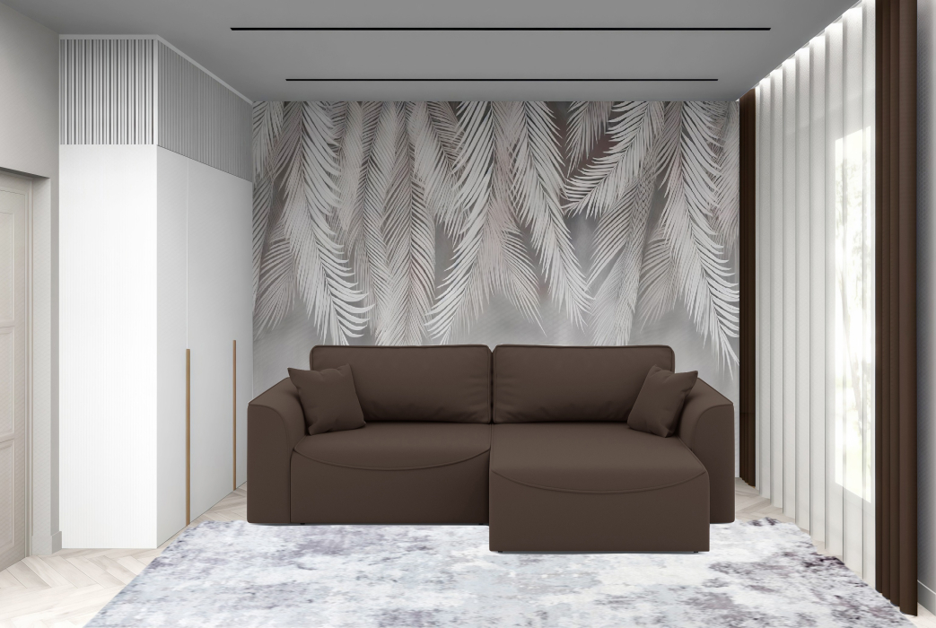 Мягкая мебель, Диван-кровать угловой Рафаэль еврокнижка НПБ, велюр