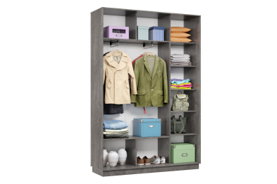 Шкаф-купе Премьер 11 (01РЧ;01РЧ) фасады ромб чёрный/двухдверный/Профиль чёрный муар