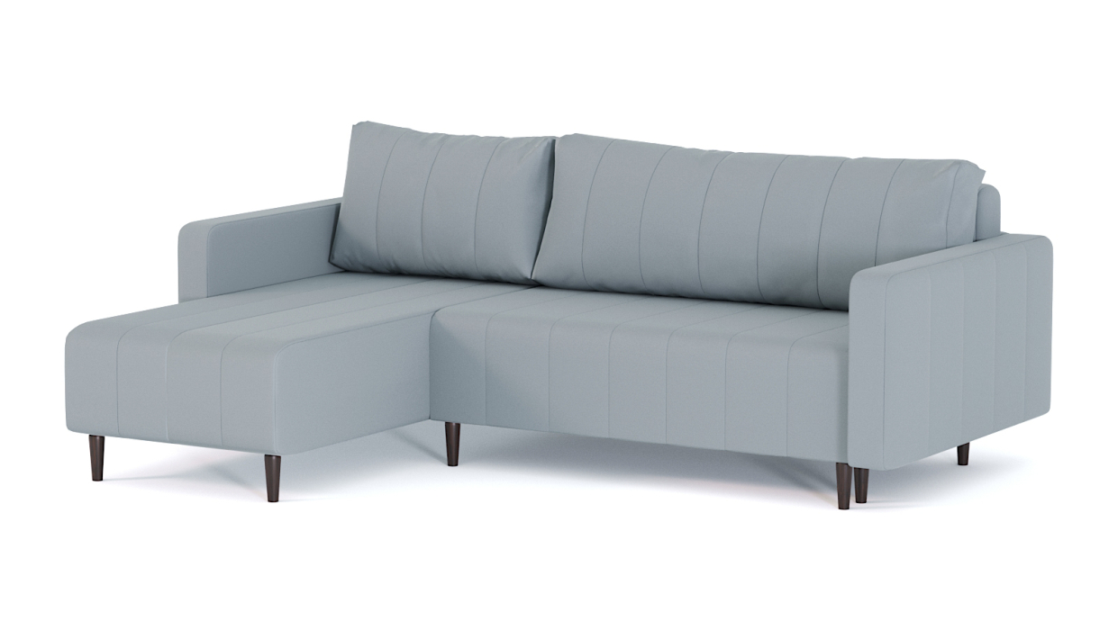 Диваны угловые в гостиную, Диван-кровать угловой Мартиника пантограф, велюр