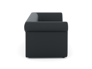 Диван офисный без механизма, искусственная кожа