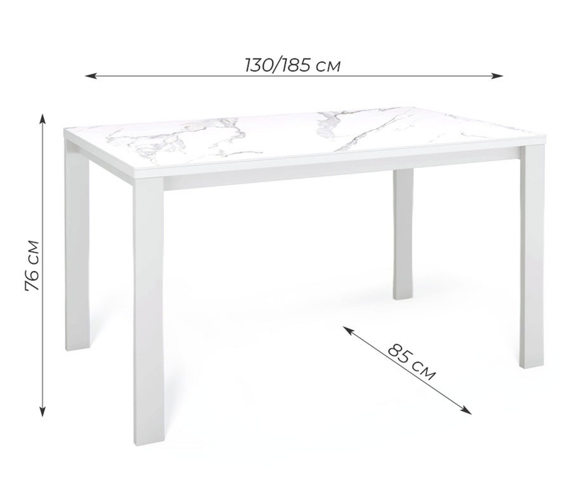 Обеденные столы, Стол Kenner BL1300 раздвижной, керамика