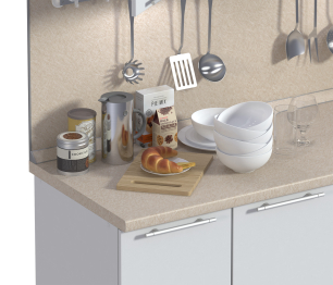 Столешница 38* 802*600 Фибра шелк F381 в упаковке