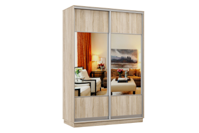 Шкаф-купе Премьер Лайт 03 Мини (05;05) двухдверный