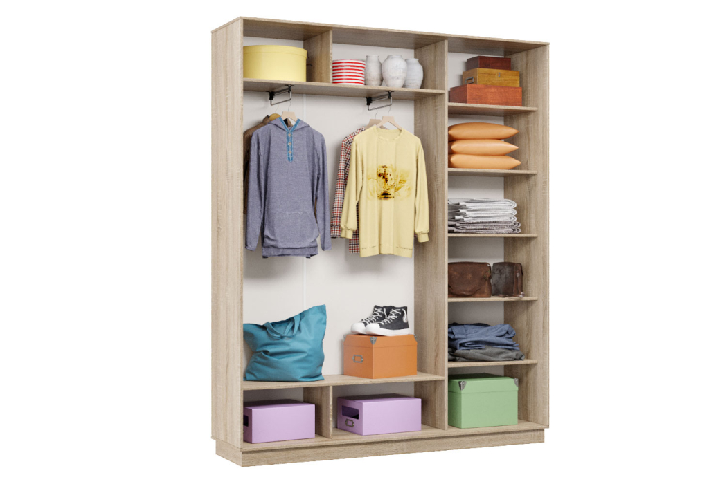 Шкафы-купе, Шкаф-купе Премьер Лайт 21 (08;08;08) трехдверный