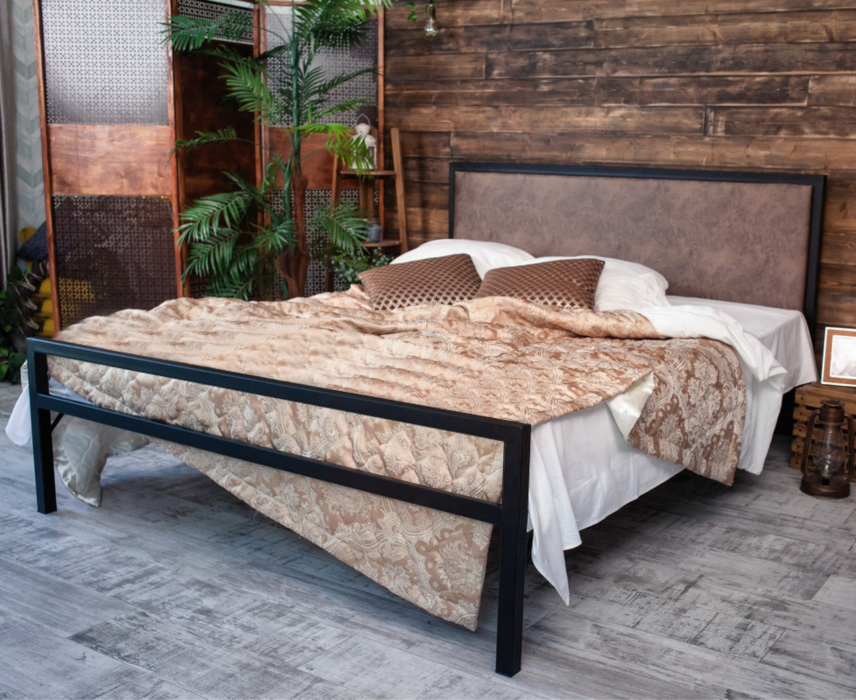 Кровати 180х200, Кровать в стиле лофт Лоренцо 1.8 (Черный)