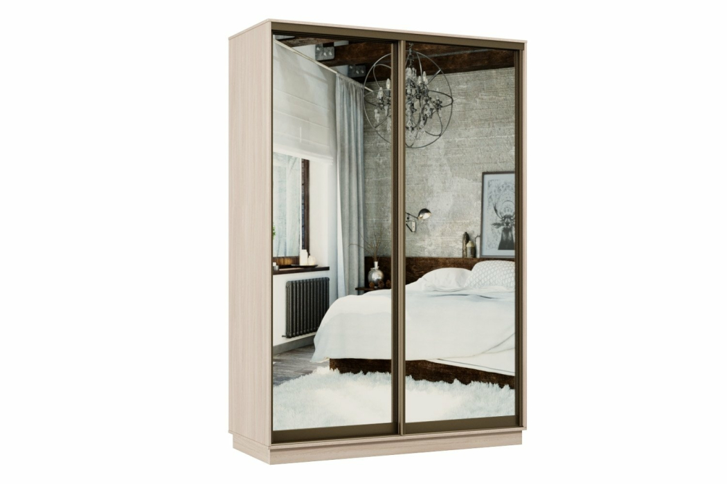 Шкафы-купе, Шкаф-купе Премьер 04 ясень шимо светлый