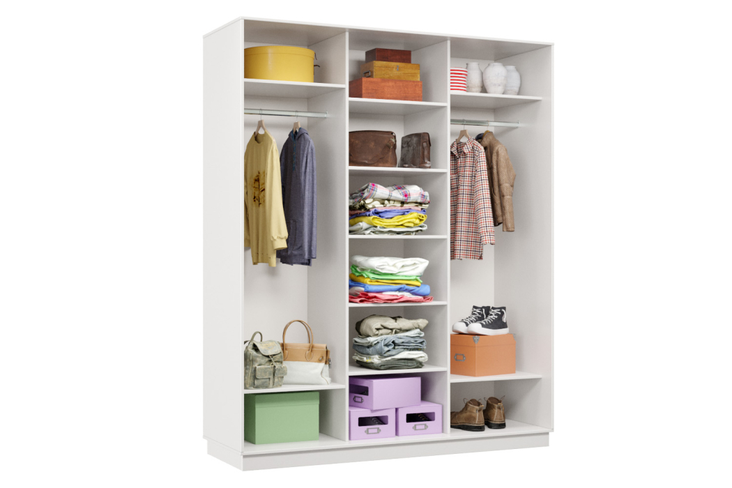 Шкафы-купе 3-х дверные, Шкаф-купе Премьер Лайт 28 (05;05;05) трехдверный