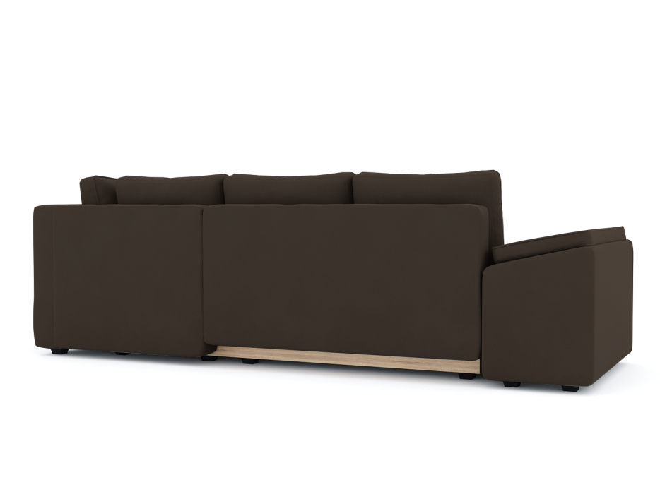 Диваны угловые в гостиную, Диван-кровать угловой Хавьер  ПБ еврокнижка, велюр