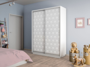 Шкаф-купе Экспресс 2-х дверный Фотопечать Калейдоскоп Стекла 160х60х220