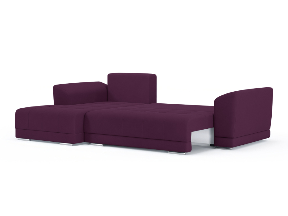 Диваны угловые в гостиную, Диван-кровать угловой Рентон еврокнижка, велюр