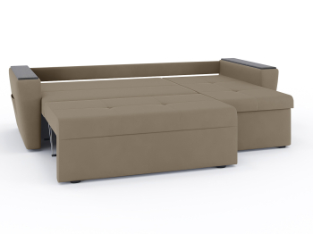 Диван-кровать угловой Дубай Майами еврокнижка трехсекционная, велюр