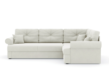 Диван-кровать угловой Мирта дельфин, велюр