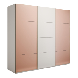 Шкаф-купе Эста 3-х дверный ДСП/Стекла пудра/Доводчик 270х66х240