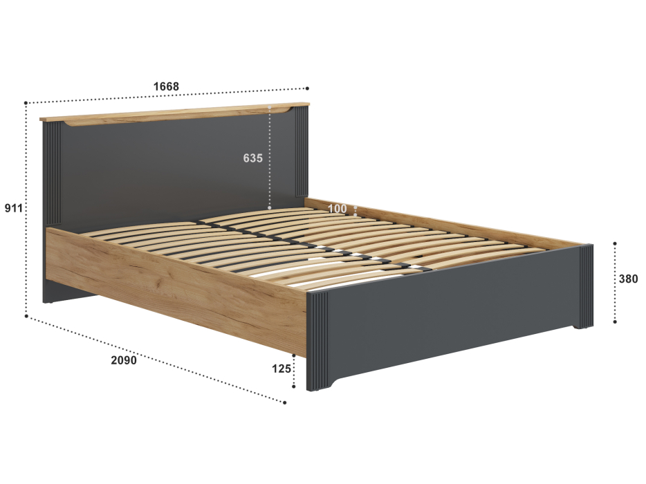 Кровати 160х200, Кровать Эмилия ЭЛ-30