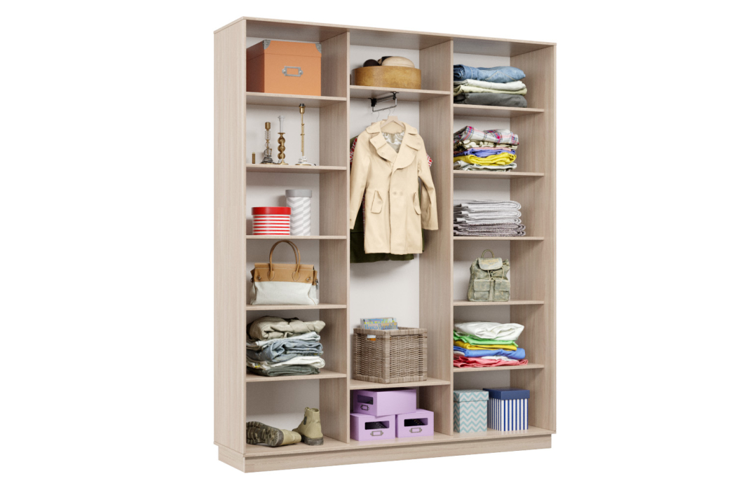 Шкафы-купе 3-х дверные, Шкаф-купе Премьер Лайт 31 (01;01;01) трехдверный