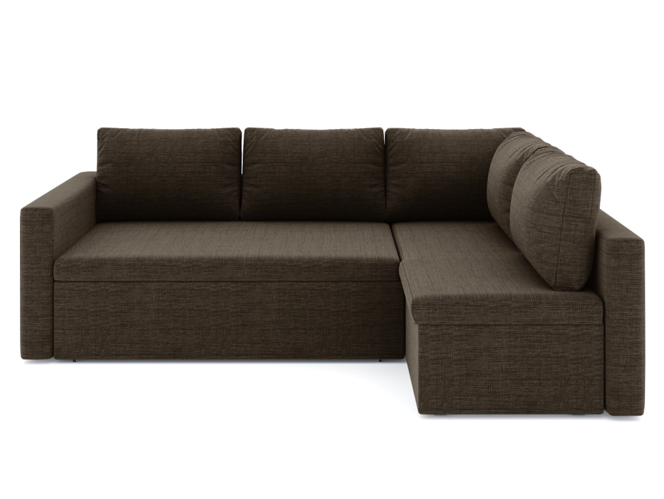 Диваны угловые в гостиную, Диван-кровать угловой Мансберг дельфин, рогожка Люкс