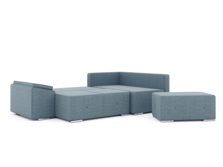 Диваны угловые в гостиную, Диван-кровать угловой Хавьер  ПБ еврокнижка, рогожка Люкс