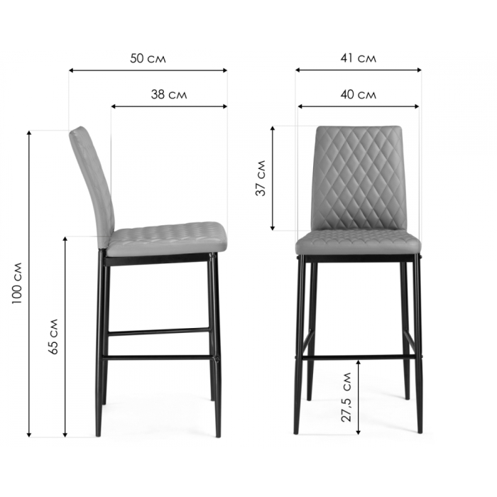 Стулья, Барный стул Teon chrome