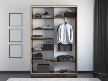 Шкаф-купе Экспресс 2-х дверный Фотопечать Ленты Стекла 140х45х220