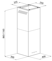 Кухонная вытяжка Konigin Geometry Glass