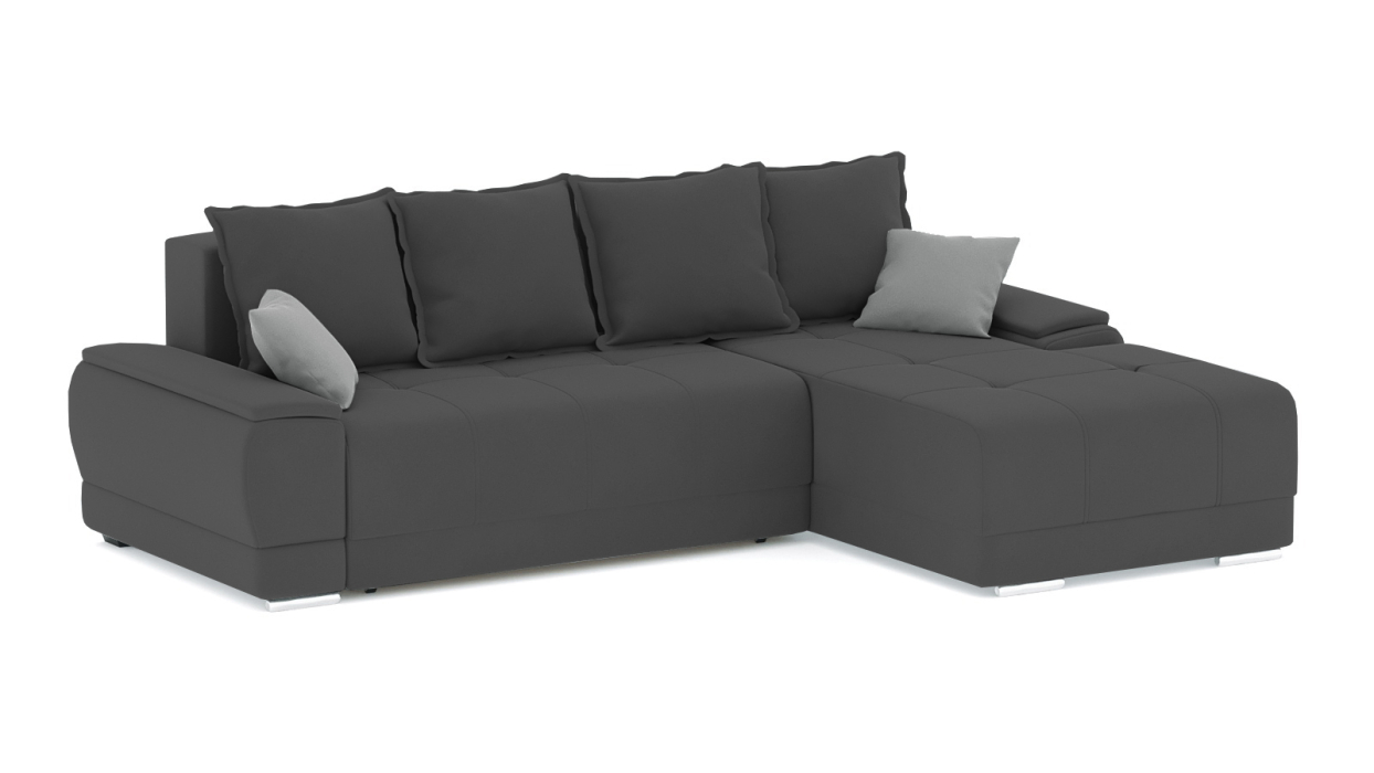 Диваны угловые в гостиную, Диван-кровать угловой Нордвикс Мини, велюр