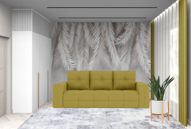 Диван-кровать еврокнижка Леос НПБ, велюр