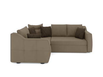 Диван-кровать угловой Френсис дельфин, велюр