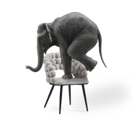 Стул на металлокаркасе Ball