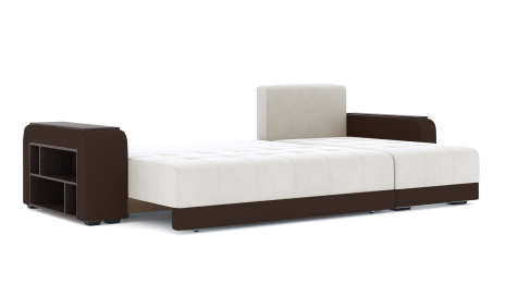 Диван-кровать угловой Милан ПБ еврокнижка, велюр+кож.зам.