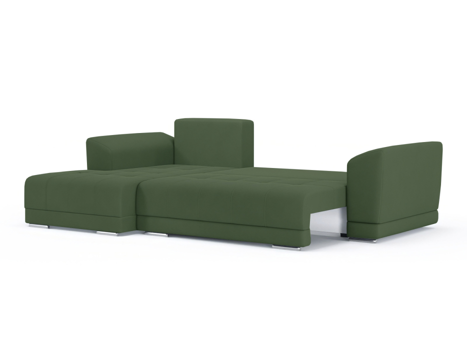 Диваны угловые в гостиную, Диван-кровать угловой Рентон еврокнижка, велюр