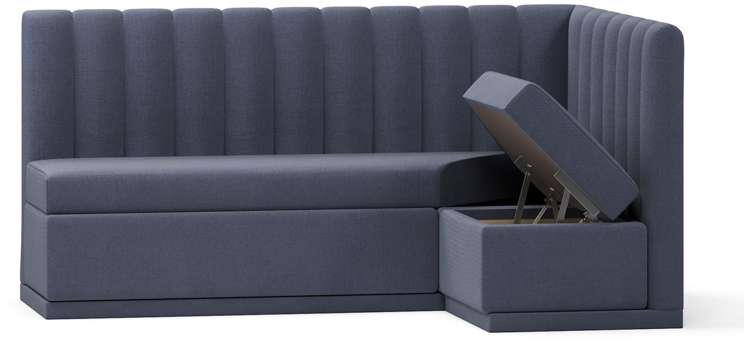 Диваны угловые, Кухонный угловой нераскладной диван Кафф, велюр