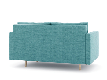 Диван прямой нераскладной Милли мини 2-х  местный с подлокотниками, рогожка