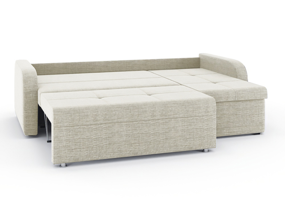 Диваны угловые в гостиную, Диван-кровать угловой Мини Люкс трехсекционная еврокнижка, рогожка