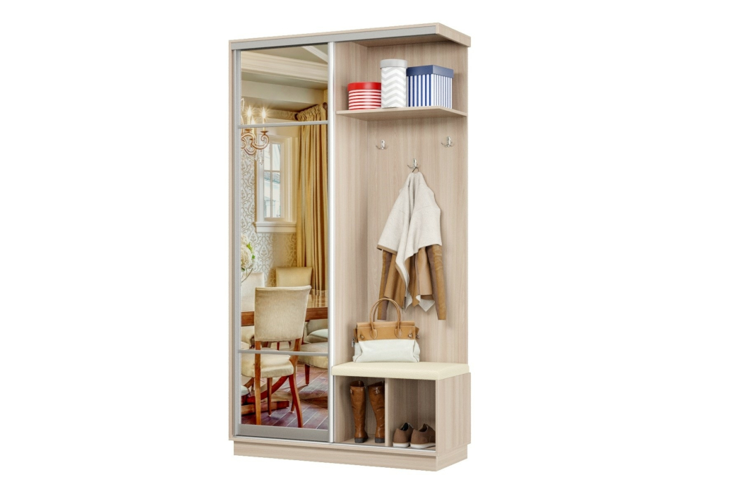 Прихожие, Прихожая Премьер 04 Лайт Мини 11 Правая Мягкая