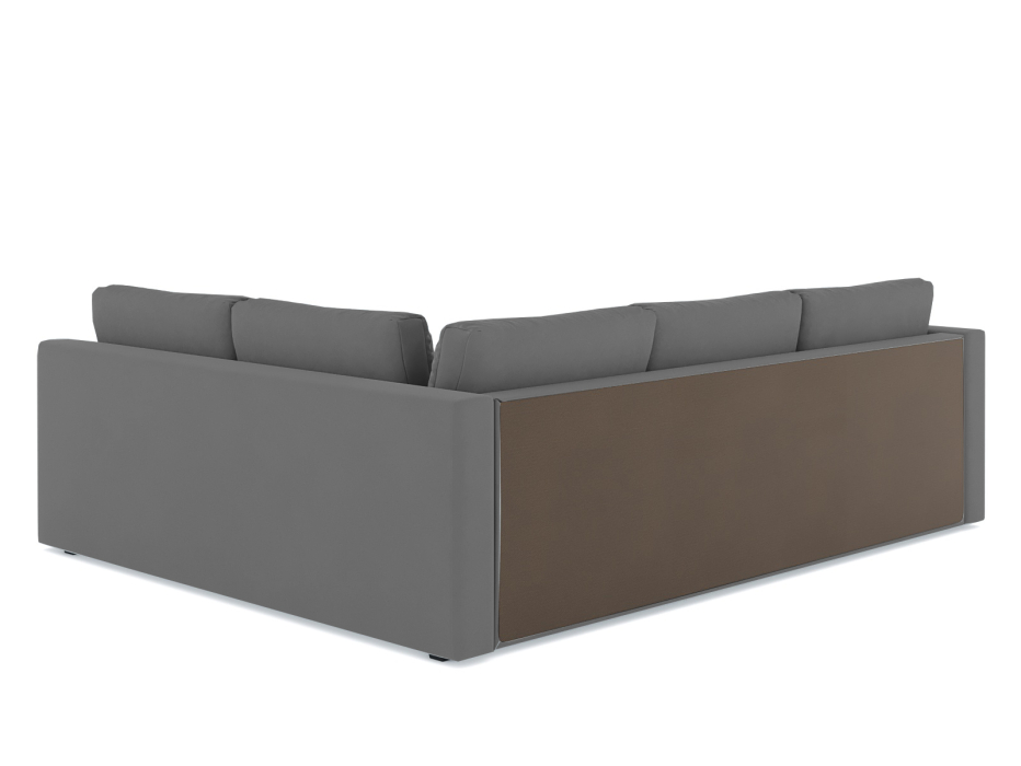 Диваны угловые в гостиную, Диван-кровать угловой Мансберг дельфин, велюр