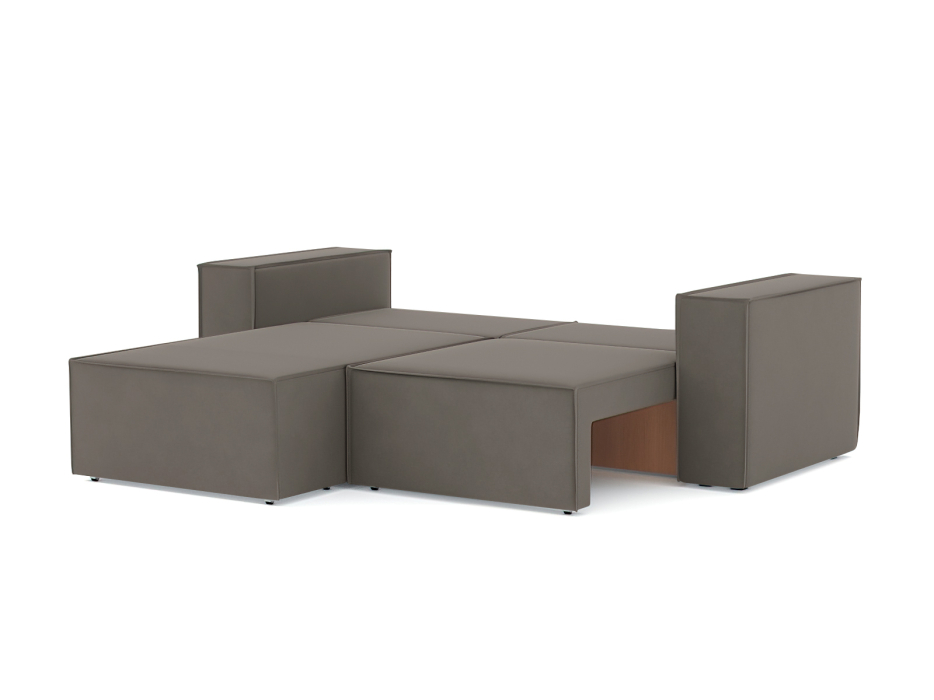 Диваны угловые в гостиную, Диван-кровать угловой Лофт, велюр