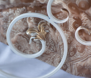 Кованая кровать Афина 1.8 с двумя спинками