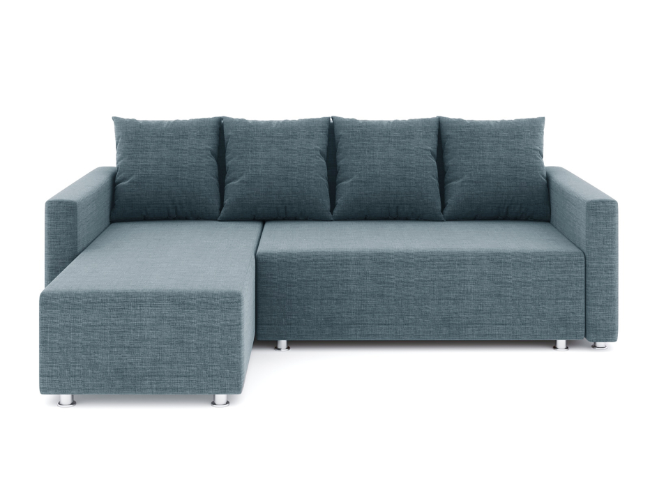 Диваны угловые в гостиную, Диван-кровать угловой Челси еврокнижка, рогожка