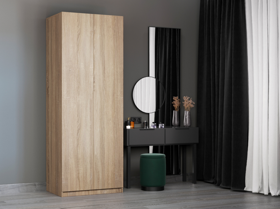 Шкафы распашные, Шкаф распашной Локер Распашной/доп. полки 80х220х53