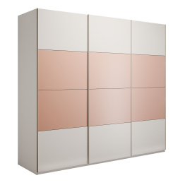 Шкаф-купе Эста 3-х дверный ДСП/Стекла пудра/Доводчик 240х66х240