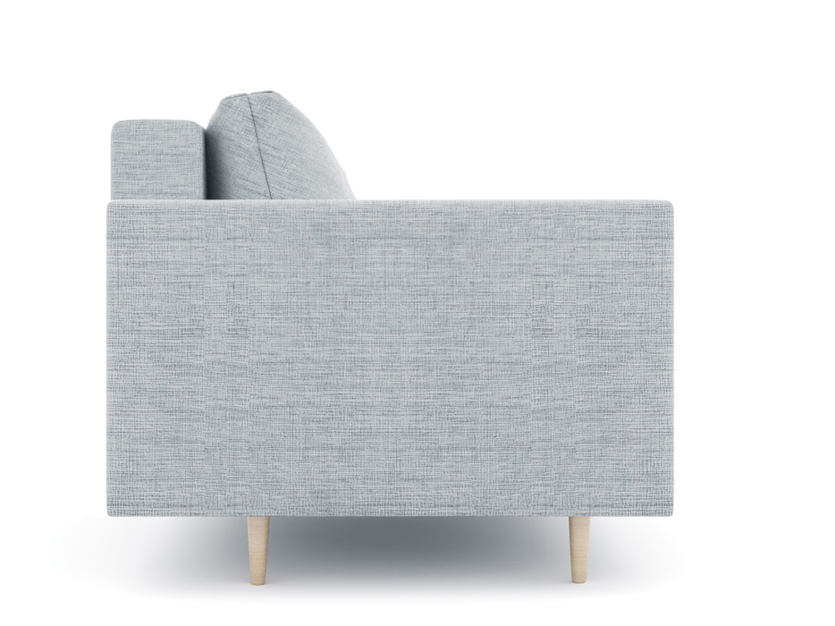 Диваны прямые кухонные, Диван прямой нераскладной Милли мини 2-х  местный с подлокотниками, рогожка Люкс