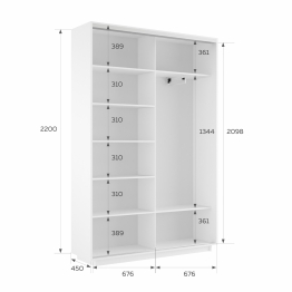 Шкаф-купе Экспресс 2-х дверный Фотопечать Шелк Стекла 140х45х220