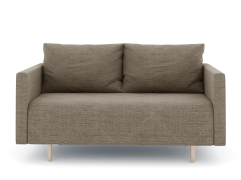 Диван прямой нераскладной Милли мини 2-х  местный с подлокотниками, рогожка Люкс